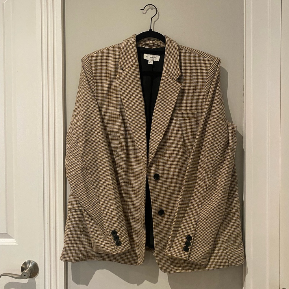 Free Assembly Houndstooth Blazer